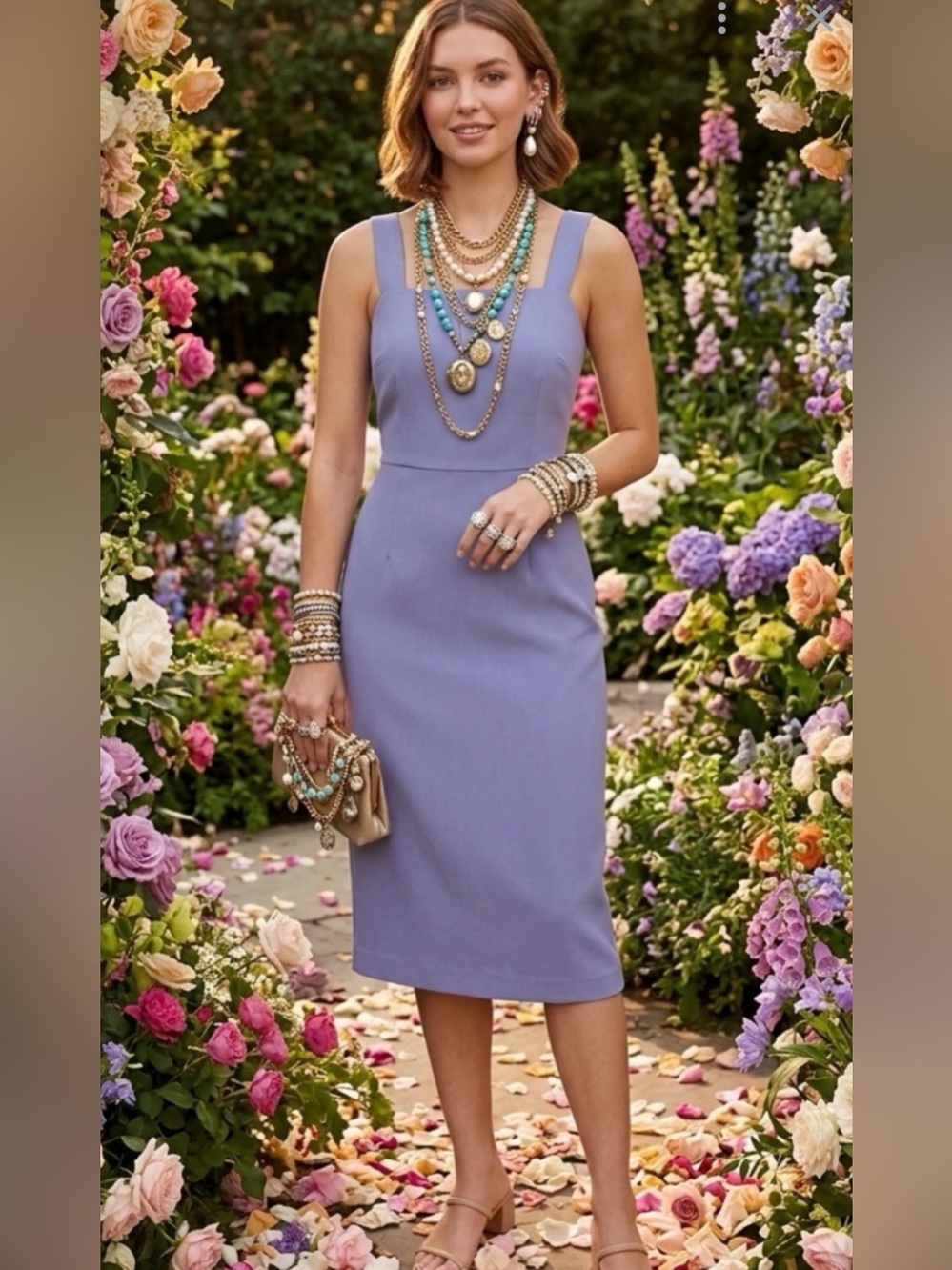 LOFT outlet dress NWT dusty purple size 4